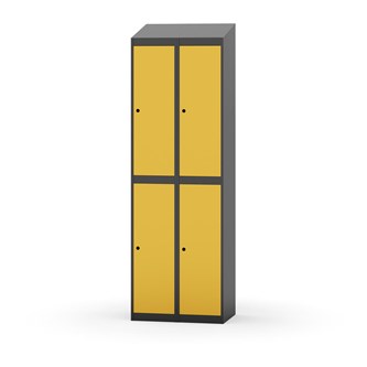 Garderobeskap Novis skrått tak 2:2 B60