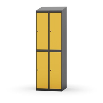 Garderobeskap Novis skrått tak 2:2 B60