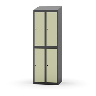 Garderobeskap Novis skrått tak 2:2 B60
