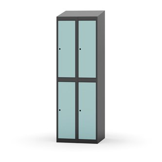 Garderobeskap Novis skrått tak 2:2 B60