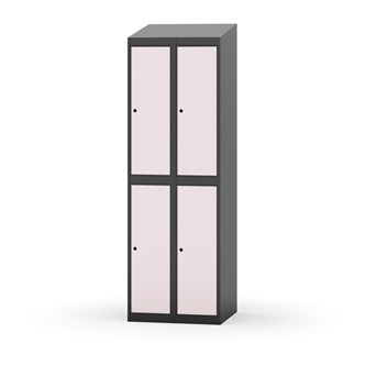 Garderobeskap Novis skrått tak 2:2 B60