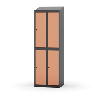 Garderobeskap Novis skrått tak 2:2 B60