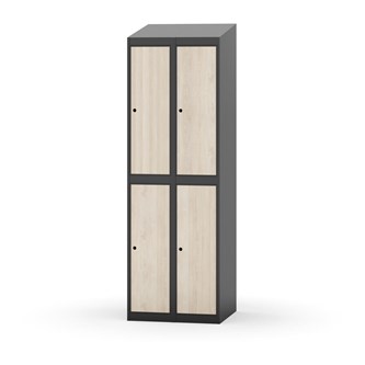 Garderobeskap Novis skrått tak 2:2 B60