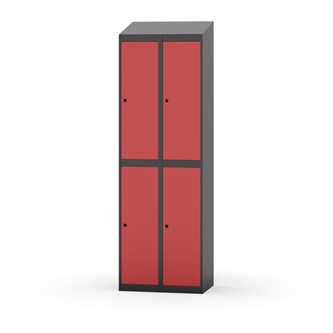 Garderobeskap Novis skrått tak 2:2 B60