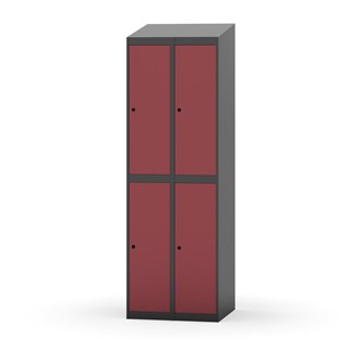 Garderobeskap Novis skrått tak 2:2 B60