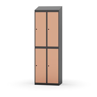 Garderobeskap Novis skrått tak 2:2 B60