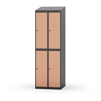 Garderobeskap Novis skrått tak 2:2 B60