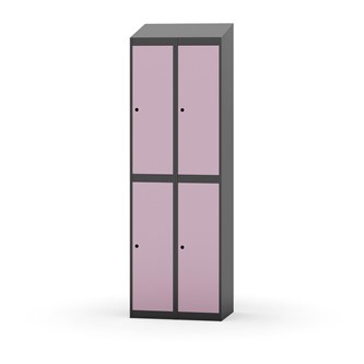 Garderobeskap Novis skrått tak 2:2 B60