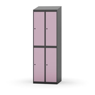 Garderobeskap Novis skrått tak 2:2 B60