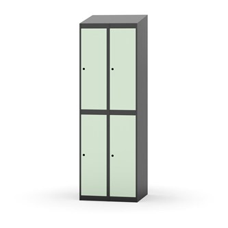 Garderobeskap Novis skrått tak 2:2 B60