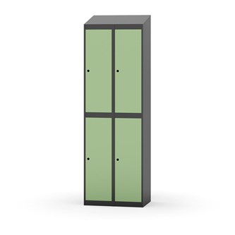 Garderobeskap Novis skrått tak 2:2 B60