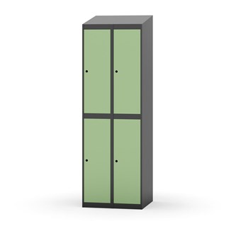 Garderobeskap Novis skrått tak 2:2 B60