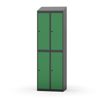 Garderobeskap Novis skrått tak 2:2 B60