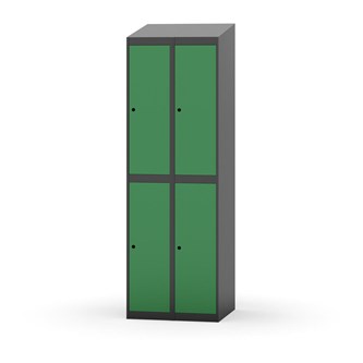 Garderobeskap Novis skrått tak 2:2 B60