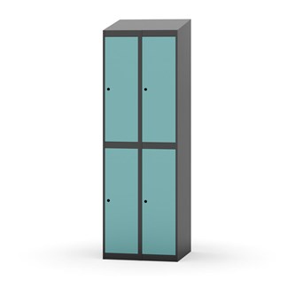 Garderobeskap Novis skrått tak 2:2 B60