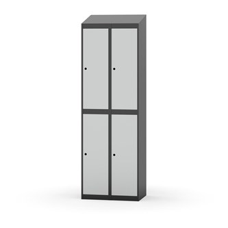 Garderobeskap Novis skrått tak 2:2 B60