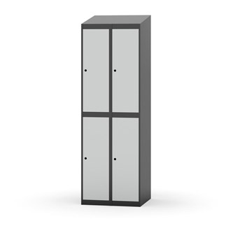 Garderobeskap Novis skrått tak 2:2 B60