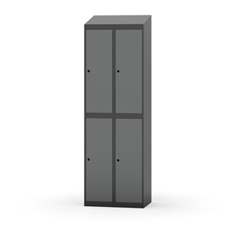 Garderobeskap Novis skrått tak 2:2 B60