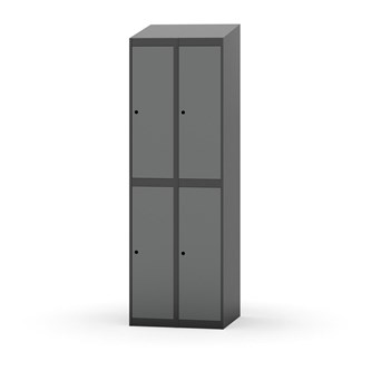 Garderobeskap Novis skrått tak 2:2 B60