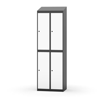 Garderobeskap Novis skrått tak 2:2 B60