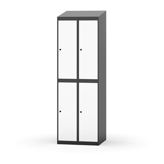 Garderobeskap Novis skrått tak 2:2 B60
