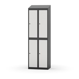 Garderobeskap Novis skrått tak 2:2 B60