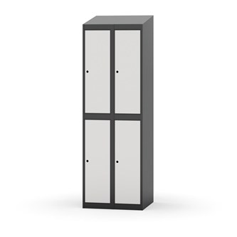 Garderobeskap Novis skrått tak 2:2 B60