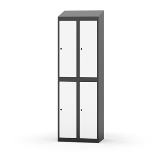 Garderobeskap Novis skrått tak 2:2 B60