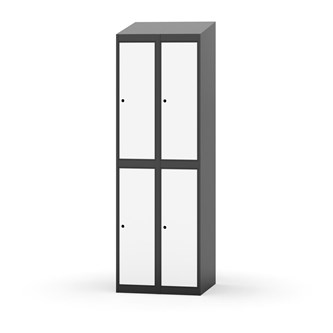 Garderobeskap Novis skrått tak 2:2 B60