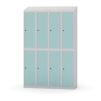 Garderobeskap Novis skrått tak 2:4 B120