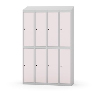 Garderobeskap Novis skrått tak 2:4 B120