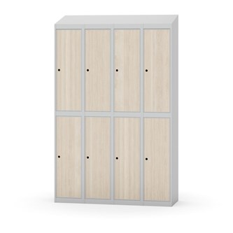 Garderobeskap Novis skrått tak 2:4 B120