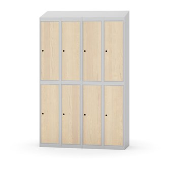 Garderobeskap Novis skrått tak 2:4 B120