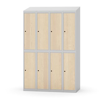 Garderobeskap Novis skrått tak 2:4 B120