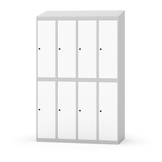 Garderobeskap Novis skrått tak 2:4 B120