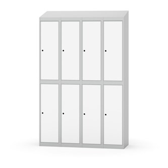 Garderobeskap Novis skrått tak 2:4 B120