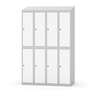 Garderobeskap Novis skrått tak 2:4 B120