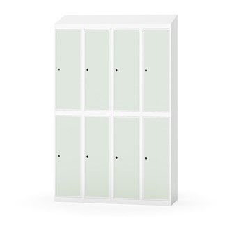 Garderobeskap Novis skrått tak 2:4 B120