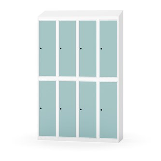 Garderobeskap Novis skrått tak 2:4 B120