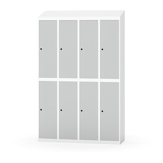 Garderobeskap Novis skrått tak 2:4 B120