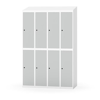 Garderobeskap Novis skrått tak 2:4 B120