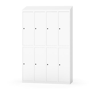 Garderobeskap Novis skrått tak 2:4 B120