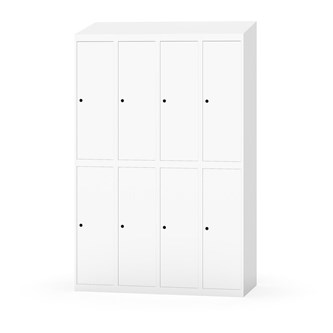 Garderobeskap Novis skrått tak 2:4 B120