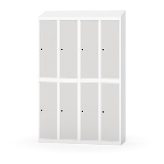 Garderobeskap Novis skrått tak 2:4 B120