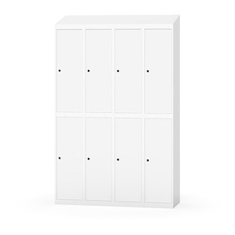 Garderobeskap Novis skrått tak 2:4 B120