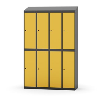 Garderobeskap Novis skrått tak 2:4 B120