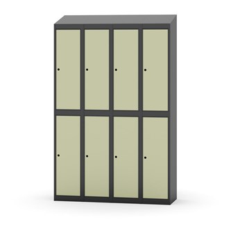 Garderobeskap Novis skrått tak 2:4 B120