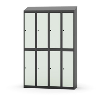 Garderobeskap Novis skrått tak 2:4 B120