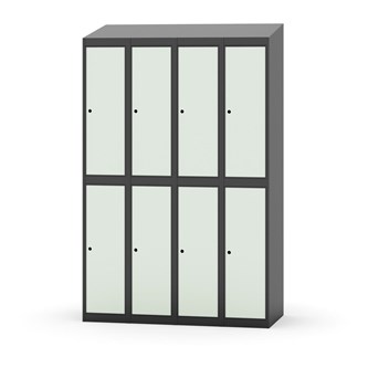 Garderobeskap Novis skrått tak 2:4 B120