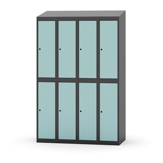 Garderobeskap Novis skrått tak 2:4 B120